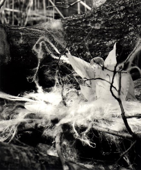 Hernan Bas. Untitled 9, from the series 'A bunch of fairies,' 2011. Gelatin silver print, 12 x 9.6 cm (image) 37 x 29.5 cm (framed). Courtesy of the artist & PKM Trinity Gallery.