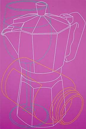 Michael Craig-Martin. Untitled V, 2006. Acrylic on aluminum panel, 182.9 x 121.9 cm. Courtesy of the artist & PKM Gallery.