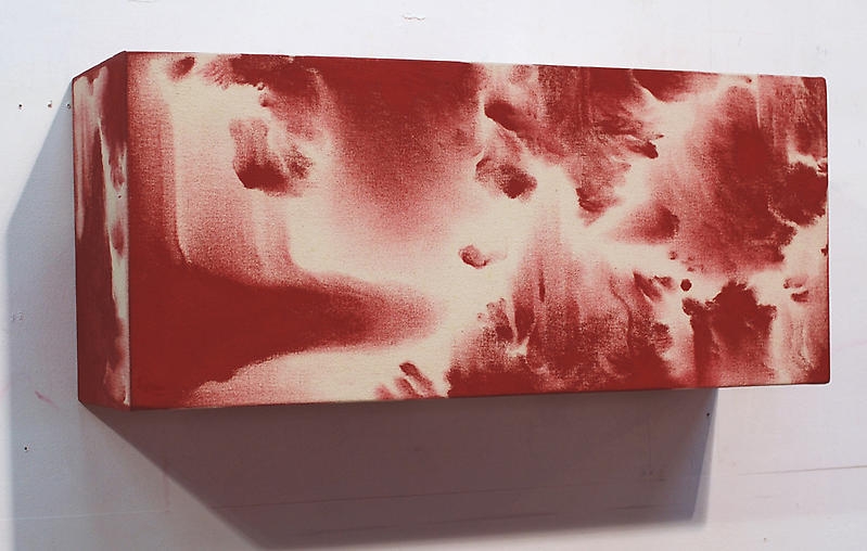 Moon Beom. Slow, same, #2501/#4001, 1997. Oilstick, varnish on linen, 30 x 70 x 20 cm. Courtesy of the artist & PKM Gallery.