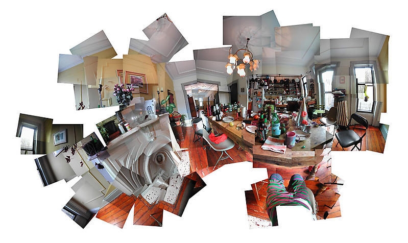 Byron Kim. What I See (Messy Tableee, Kitten, Fish, My Kitchen, Park Slope, Brooklyn) (Edition of 5), 2006. c-print, 126.7 x 208.4 cm. Courtesy of the artist & PKM Gallery.