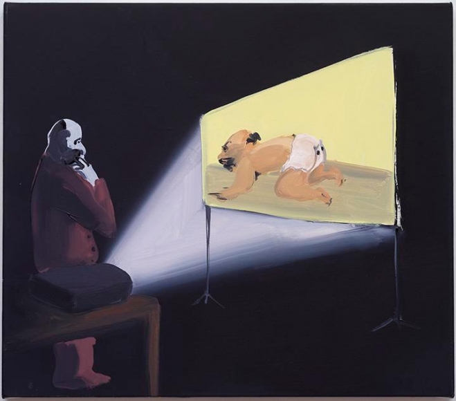 Tala Madani. Inside Projection, 2014. Courtesy of the artist and Pilar Corrias.
