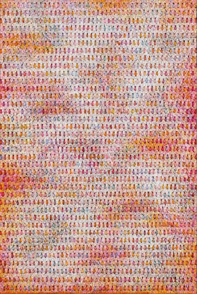 Chun Kwang Young. Aggregation 17-FE017(Dream5), 2017. Mixed media with korean mulberry paper, 195 x 132 cm. Courtesy of the artist and PKM Gallery.
