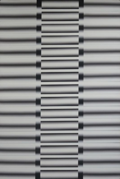 Lee Seung Jio. Nucleus 88-19, 1988. Oil on hemp cloth, 193 x 130.7 cm. Courtesy of the artist and PKM Gallery.