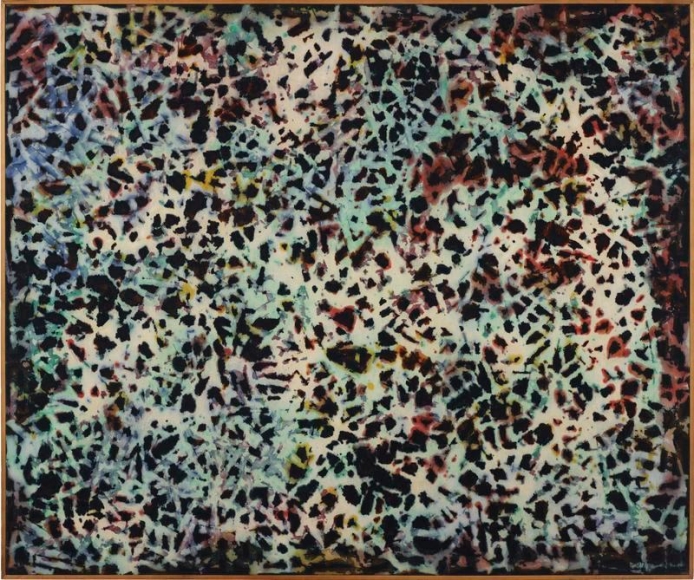 Kwang Young Chun. ONT-003, 1986. Oil on canvas, 152 x 182 cm. Courtesy of the artist & PKM Gallery.