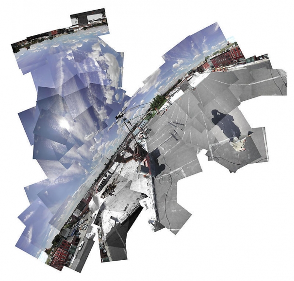 Byron Kim. What I See(Rooftop Antenna, Williamsburg Saving Bank, Sky Like an Ocean, 3rd Ave., Brooklyn) (Edition of 5), 2006. c-print, 152.1 x 159.7 cm. Courtesy of the artist & PKM Gallery.