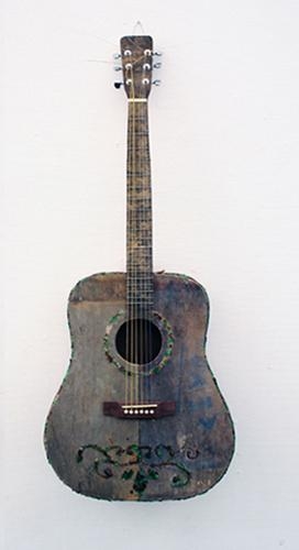 Bae Young-whan. The Way of Man, 2005. Abandoned wood and mixed media, 104 x 42 x 13.5 cm. Courtesy of the artist & PKM Trinity Gallery.