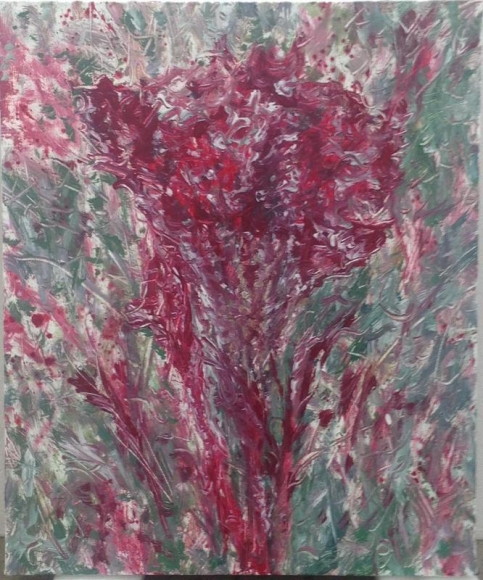 Jiwon Kim. Mendrami, 2015. Oil on canvas, 61 x 50 cm. Courtesy of the artist and PKM Gallery.