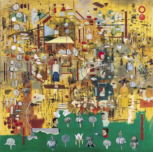 Suejin Chung. Garden, 2008. Oil on canvas, 175 x 175 cm. Courtesy of the artist & PKM Gallery.