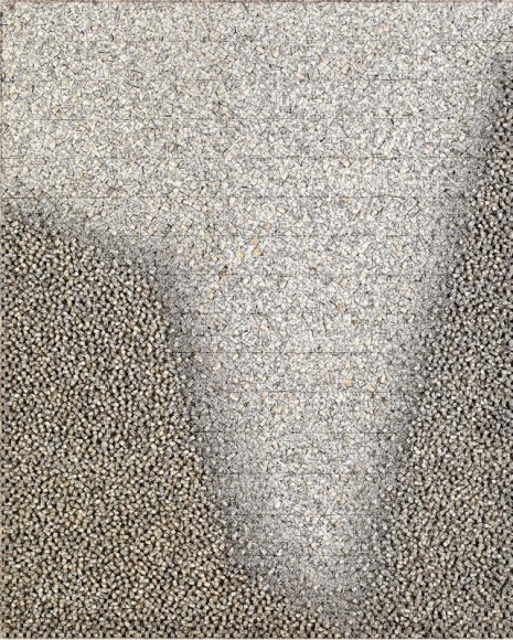 Chun Kwang Young. Aggregation01- AU301, 2001. Mixed Media with korean Mulberry paper, 164 x 132 cm. Courtesy of the Artist & PKM Gallery.