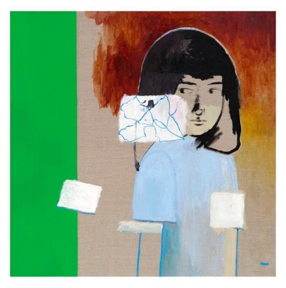 Hyunjin Bek. Sound, 2018, Oil on linen, 93 x 93 cm. Courtesy of the artist & PKM Gallery.