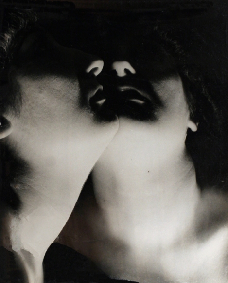 Erwin Blumenfeld - Mirror Portrait (Francois Premier), c. 1937 Gelatin silver print, printed c. 1937 | Bruce Silverstein Gallery
