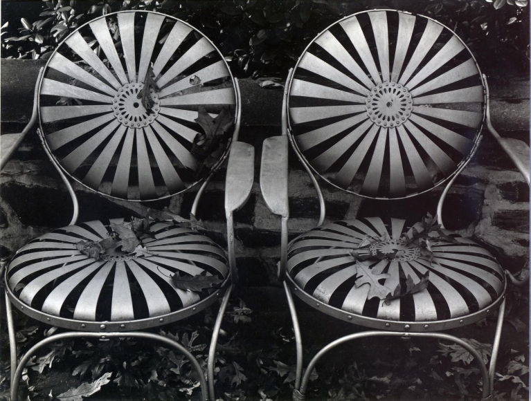 Garden Chairs, Autumn, 1941, Gelatin silver print mounted to board, printed c. 1941