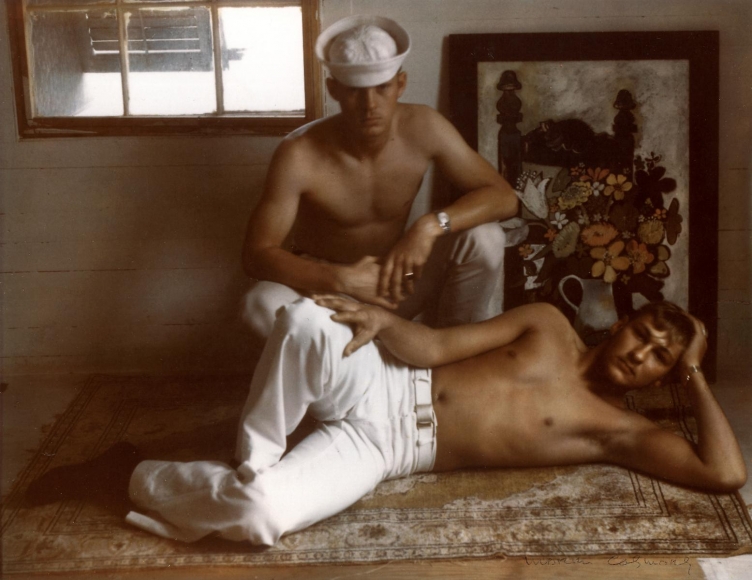 Marie Cosindas - Sailors, Key West, 1966 | Bruce Silverstein Gallery