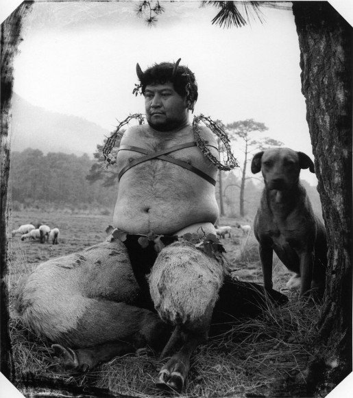 Joel-Peter Witkin - Satiro, 1992 Gelatin silver print. 26 x 20 inches ; Bruce Silverstein Gallery