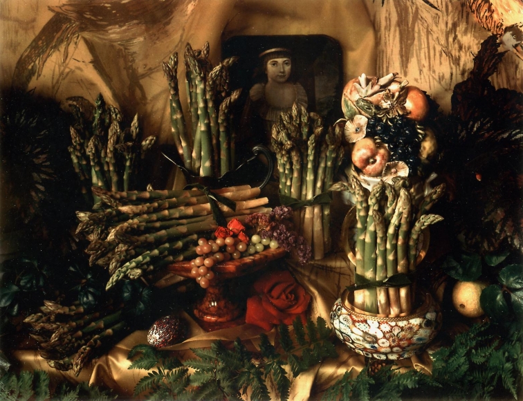 Marie Cosindas - Asparagus I, 1967 Dye diffusion transfer print | Bruce Silverstein Gallery