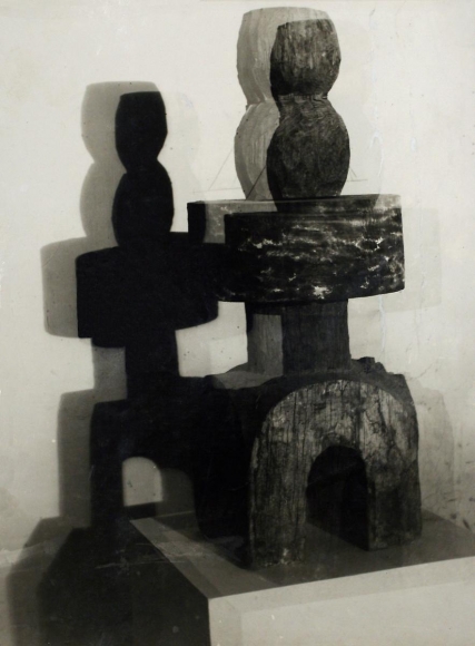 Constantin Brâncuşi - Architectural Project, c. 1923. Gelatin silver print, printed c. 1923 ; Bruce Silverstein Gallery