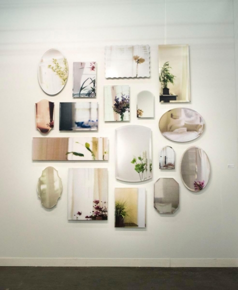 Penelope Umbrico - 17 Mirrors (From Home-improvement Websites / Plants, Flowers and Beds), 2001-2011 Unique installation, digital chromogenic prints face mounted to non-glare plexiglass | Bruce Silverstein Gallery