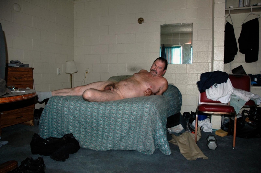 Man Nude on Bed, 2001-2006 Archival pigment print mounted to board 22 1/2 x 34 inches