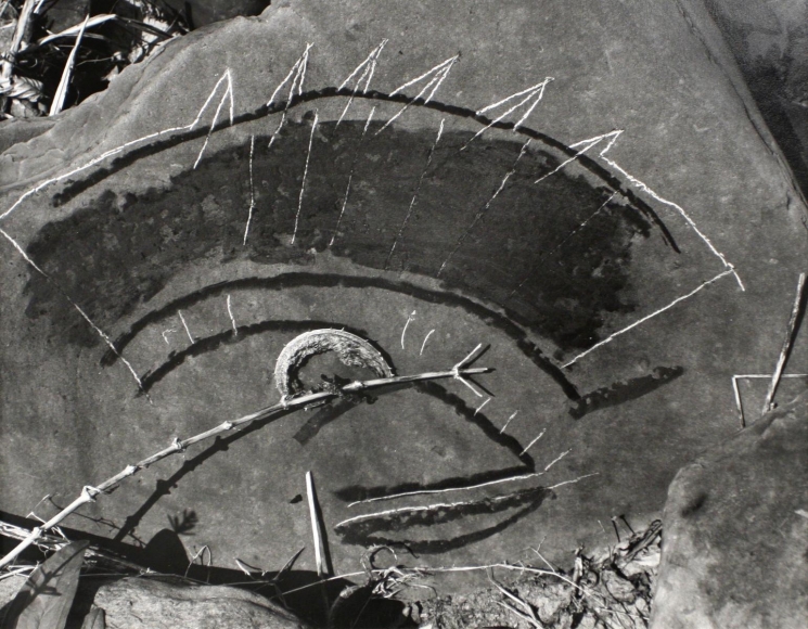 John Wood - Untitled #1, from Fall Creek Rock Drawing Portfolio, 1987 Gelatin silver print | Bruce Silverstein Gallery