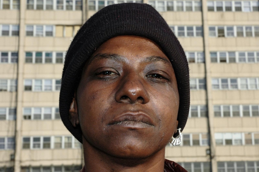 Woman at Cabrini Green, 2001-2006 Archival pigment print mounted to board 22 1/2 x 34 inches