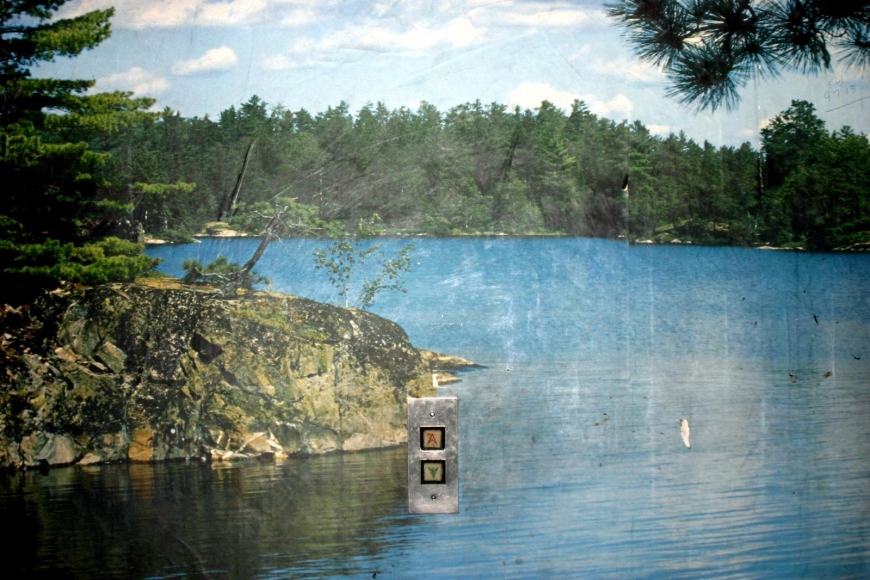 Photo Mural Elevator, 2001-2006 Archival pigment print mounted to board 42 x 28 inches