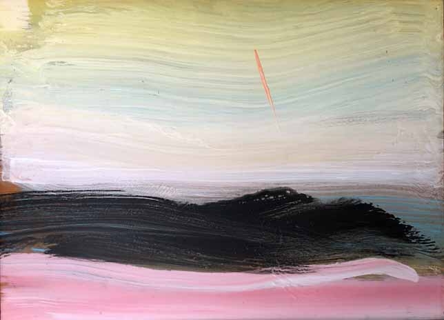 Ed Clark, Lime Green & Pink, 2006
