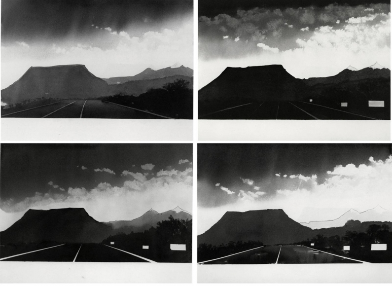 Alfred Leslie - Near Gallup, New Mexico (from 100 Views Along the Road), 1981 | The Armory Show 2019 | Bruce Silverstein Gallery