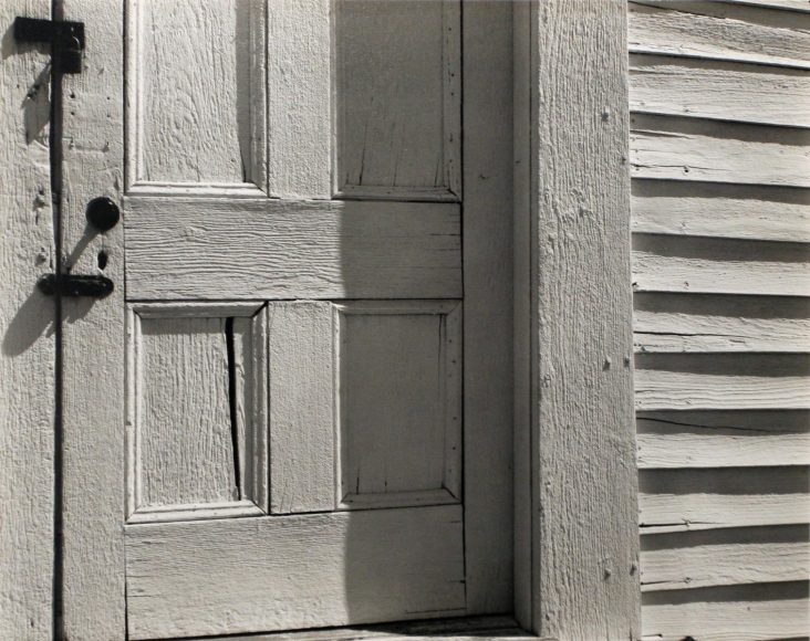 Church Door, Hornitos, 1940, Gelatin silver print mounted to board