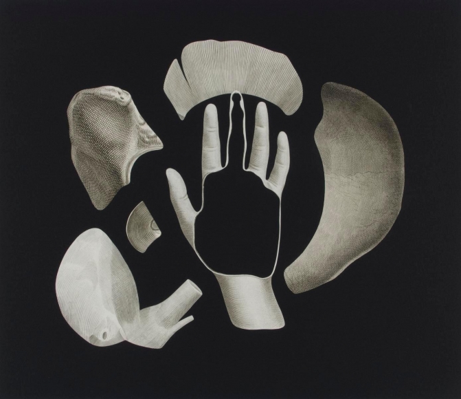 Frederick Sommer - Untitled, 1997 Collage on paper | Bruce Silverstein Gallery