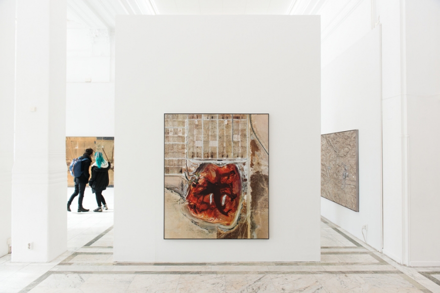 Mishka Henner - Coronado Feeders, Dalhart, Texas, 2013 (installation image)