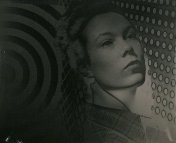 Gyorgy Kepes - Juliet in Camouflage Jungle (Solarized), 1942 | AIPAD 2019 | Bruce Silverstein Gallery