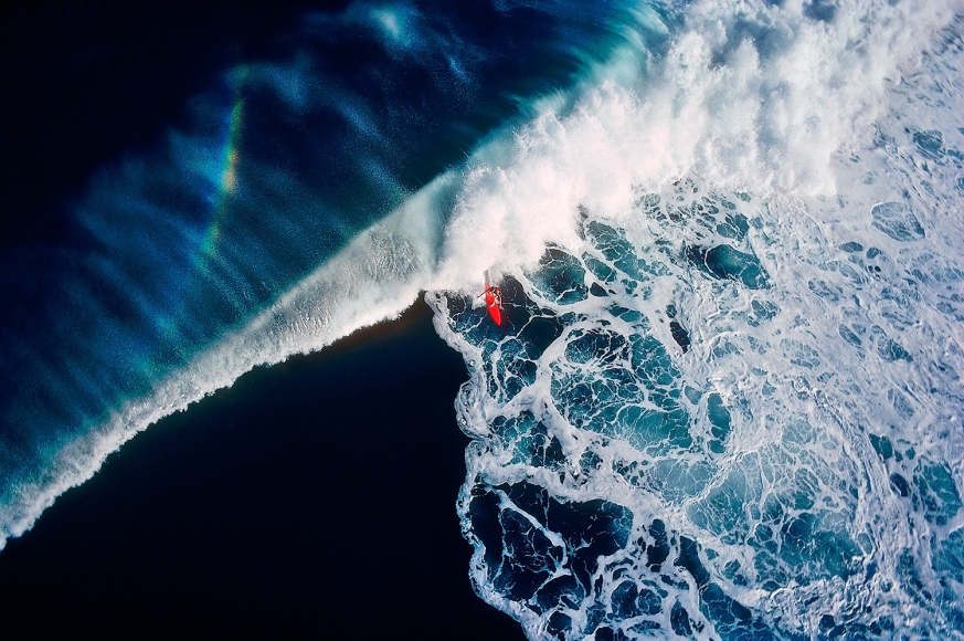 Walter Iooss, Jr. -
Surfer, Hanalei Bay, Kauai, HI , 1976 | Bruce Silverstein Gallery