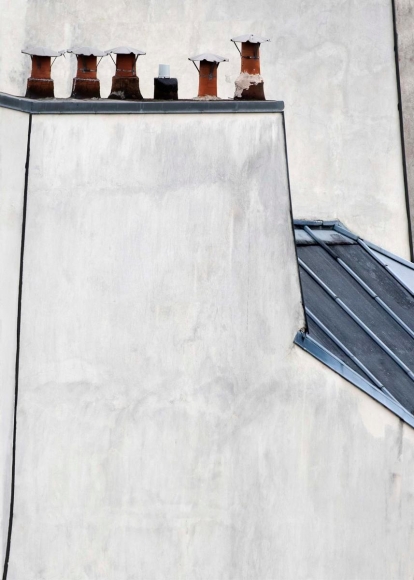 Michael Wolf - Paris Rooftops #15, 2014 Digital C-Print 56 x 40 inches ; Bruce Silverstein Gallery