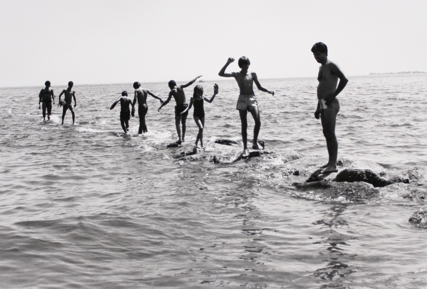Larry Silver - Dancing on the Jetties, 1979 Gelatin silver print | Bruce Silverstein Gallery