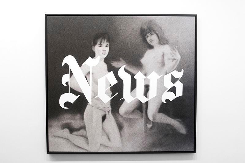 Mishka Henner - News, 1970 + Osterakte, 1967, 2012 Archival pigment print on canvas ; Bruce Silverstein Gallery