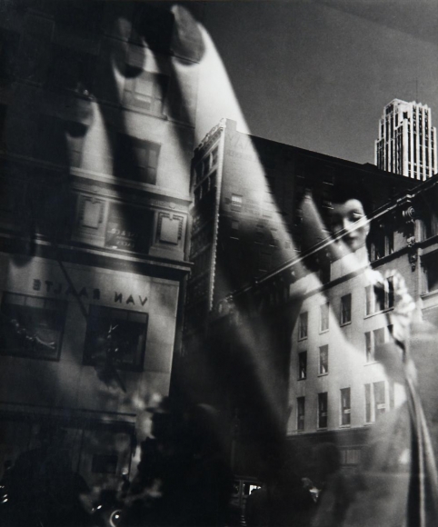 Reflections, New York, 1939-1945, Gelatin silver print, printed c. 1950. 13 x 10 5/8 inches