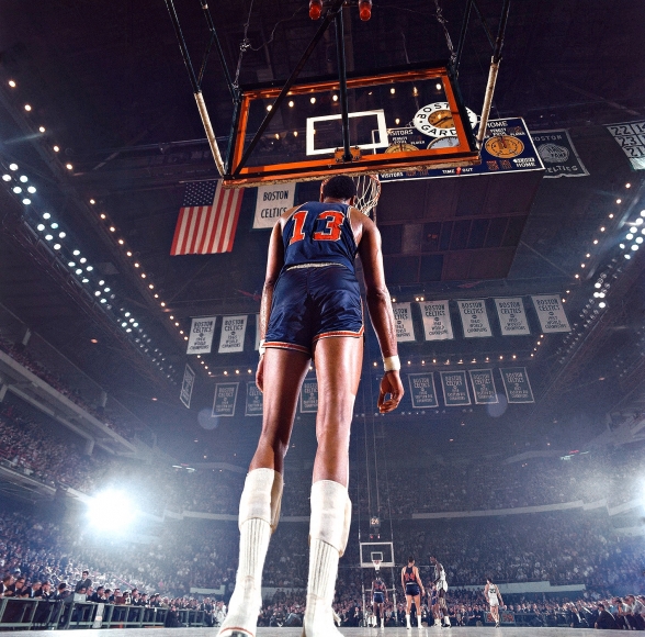 Walter Iooss, Jr. -
Wilt Chamberlain, Boston, MA, 1967 | Bruce Silverstein Gallery