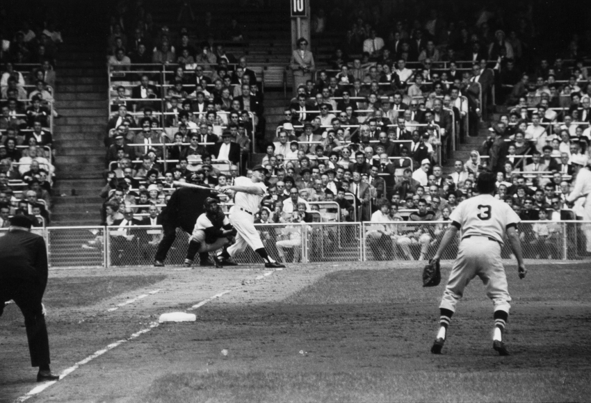 Walter Iooss, Jr. -
Roger Maris Hits His 61st Home Run, Bronx, NY, 1961 | Bruce Silverstein Gallery
