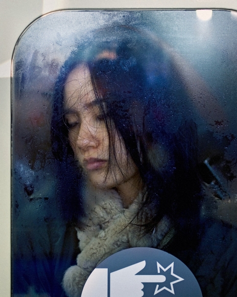 Michael Wolf - Tokyo Compression #17, 2009 Archivial inkjet print ; Bruce Silverstein Gallery