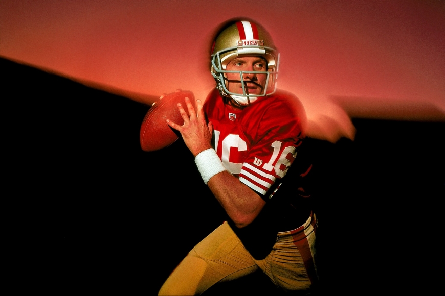Walter Iooss, Jr. -
Joe Montana, Redwood City, CA, 1991 | Bruce Silverstein Gallery