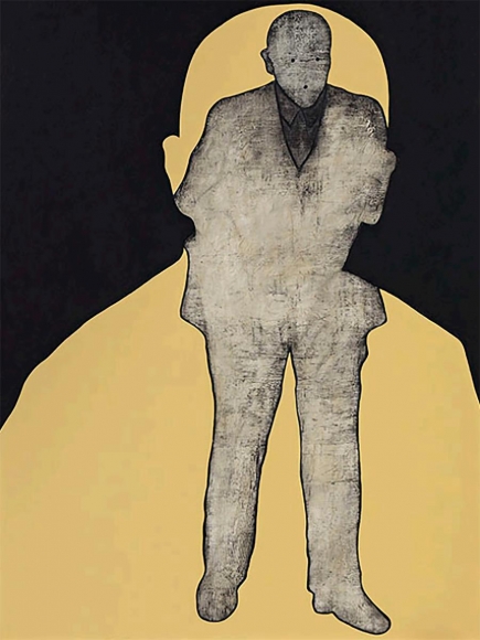Max Neumann - Untitled, January, 2016 Oil and acrylic on nettle canvas | Bruce Silverstein Gallery