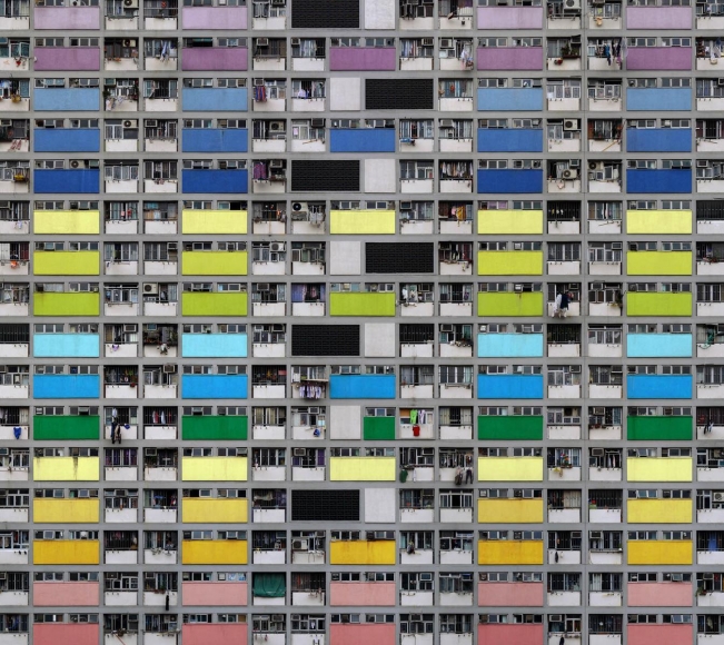 Michael Wolf - Architecture of Density #99, 2007 Chromogenic print ; Bruce Silverstein Gallery