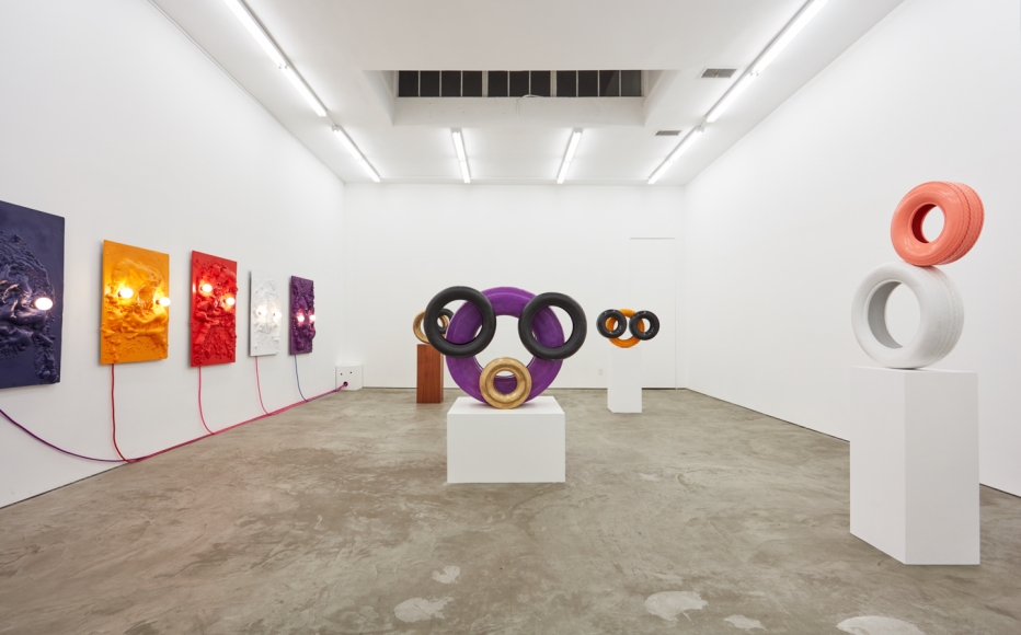 Installation View of "American Moses" by Jon Pylypchuk 2018 Main Room from Entrance