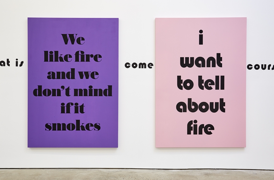 Installation View 4 of Eve Fowler the difference is spreading (May 22–July 3, 2015). Nino Mier Gallery, Los Angeles, CA