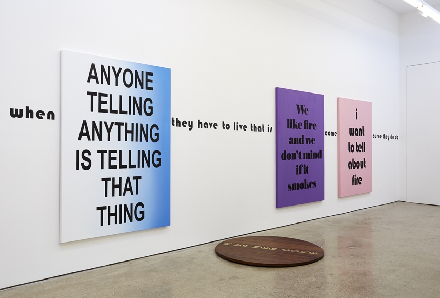 Installation View 7 of Eve Fowler the difference is spreading (May 22–July 3, 2015). Nino Mier Gallery, Los Angeles, CA