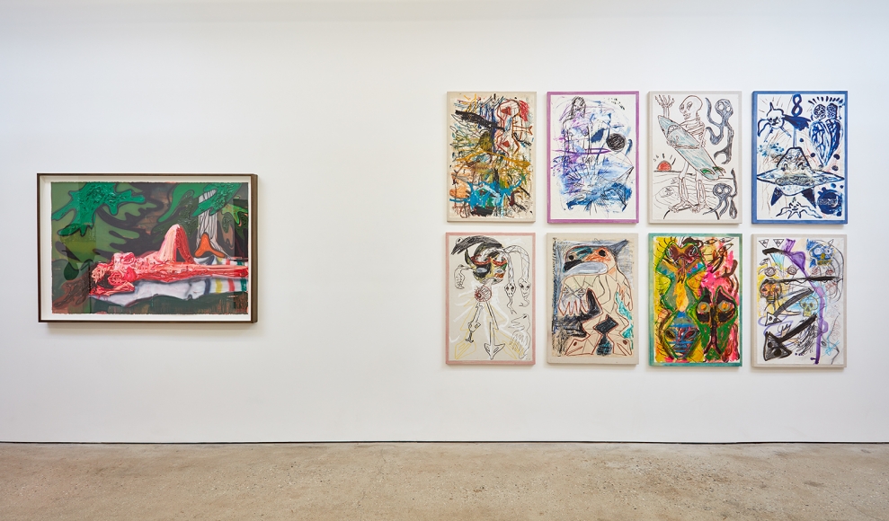Installation View 6 of Aidas Bareikis, Kim Dorland & Bill Saylor (June 25, 2016 – August 6, 2016). Nino Mier Gallery, Los Angeles, CA