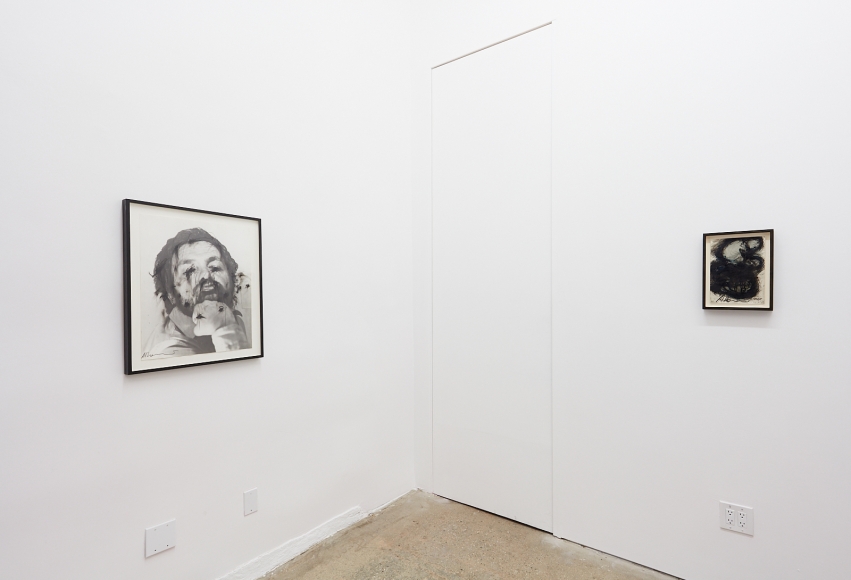 Installation View of "Untitled (Face Farces)" and "Als Kind nannten sie mich Hase"
