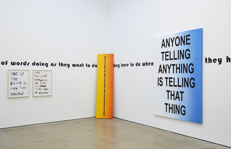 Installation View 6 of Eve Fowler the difference is spreading (May 22–July 3, 2015). Nino Mier Gallery, Los Angeles, CA