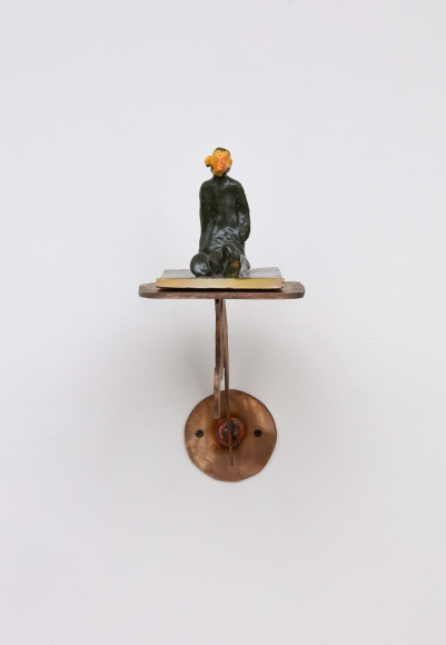 Alessandro Pessoli Green Men, 2012 Painted Majolica 6 x 9 1/2 x 5 in 15.2 x 24.1 x 12.7 cm (AP12.003)