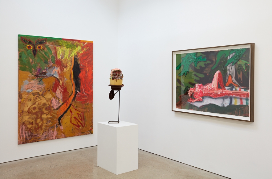 Installation View 4 of Aidas Bareikis, Kim Dorland & Bill Saylor (June 25, 2016 – August 6, 2016). Nino Mier Gallery, Los Angeles, CA